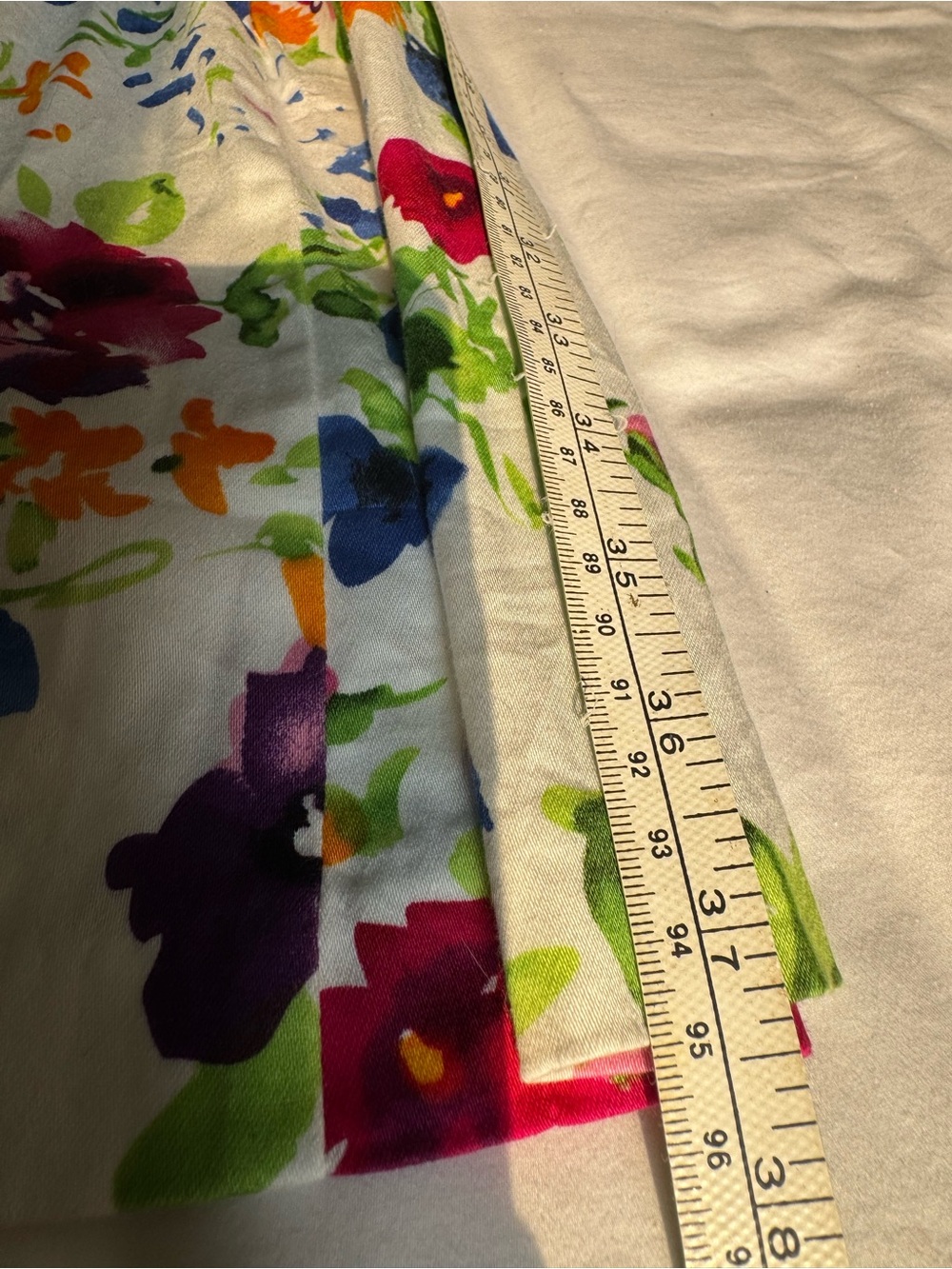 Ralph Lauren White Floral Sundress with Blue, Green & Pink Blooms - Picture 8 of 10